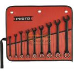 JUEGO DE LLAVES STD DE TRINQUETE NO REVERSIBLE CROMO NEGRO 9PZS PROTO JSCR-9S